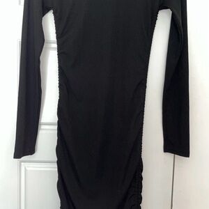Beginning Boutique Classic Black Long Sleeve Dress